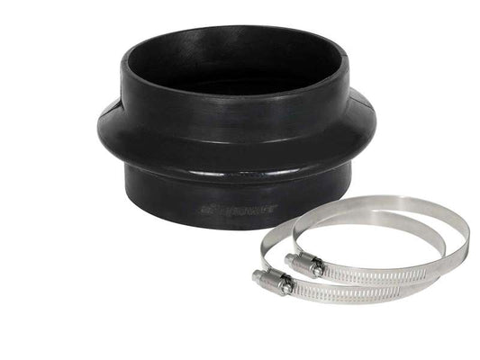 aFe Magnum FORCE Silicone Coupling Kit 4in ID x 2-1/2in L Straight Bellow-Coupler - Black - Burkken Auto Parts