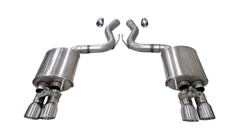 Corsa 2018-2023 Ford Mustang GT Fastback 5.0L 3in Sport Axle-Back Exhaust w/ 4in Polished Tips - Burkken Auto Parts