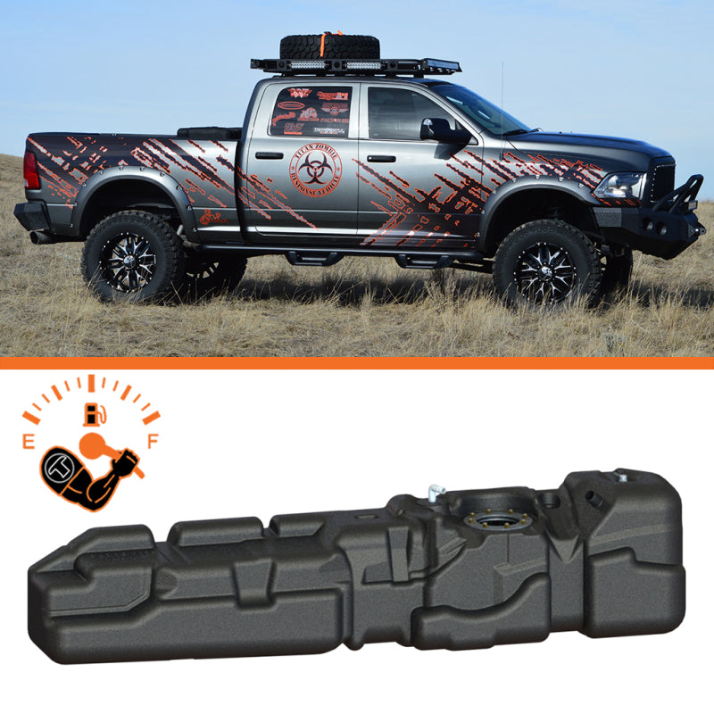 Titan Fuel Tanks 10-12 RAM 2500/3500 Cummins Crew Cab Short Bed 56 Gallon XXL Mid-Ship Fuel Tank - Burkken Auto Parts
