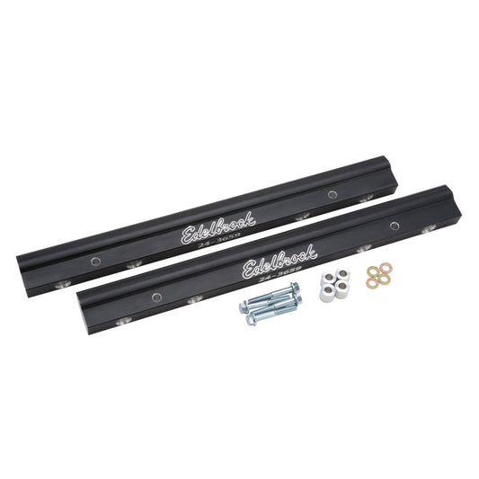 Edelbrock Fuel Rail Kit for Use w/ 70855 BBC Tunnel Ram Manifold (4) -8 An Female Ends - Burkken Auto Parts