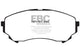 EBC 08-13 Cadillac CTS 3.6 (315mm Rear Rotors) Greenstuff Front Brake Pads - Burkken Auto Parts