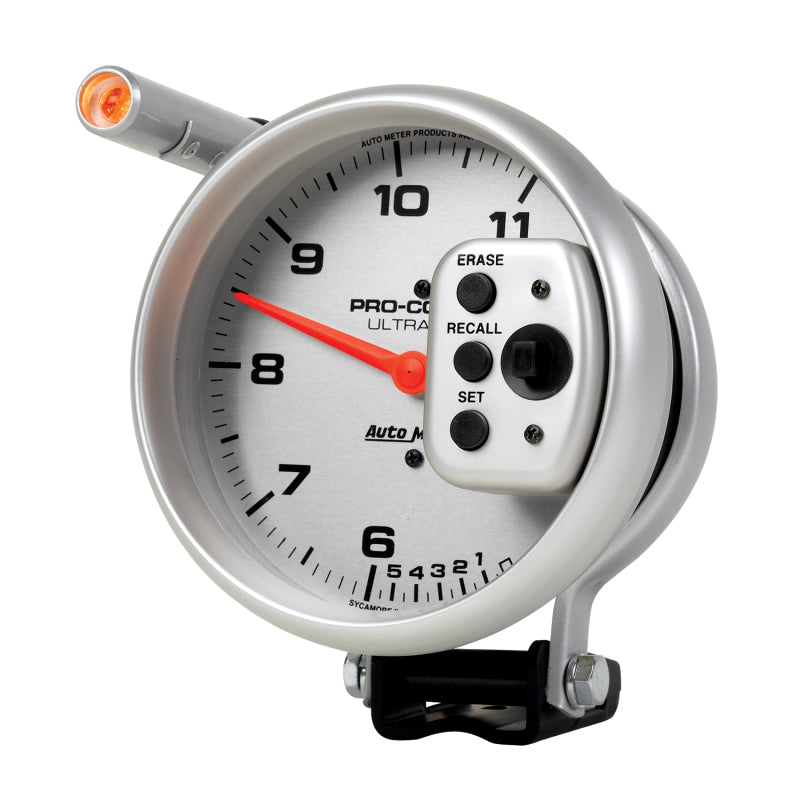 Autometer Ultra-Lite 5 inch 11000 RPM Dual Range w/ Shift-Lite and Memory Tach - Burkken Auto Parts