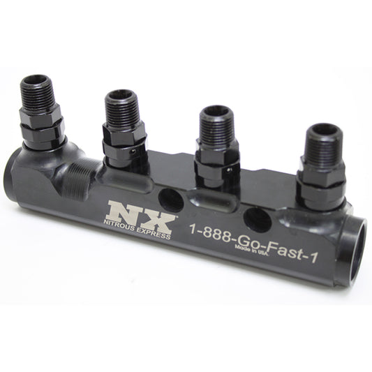 Nitrous Express Fuel Log 5 Port w/Fittings - Burkken Auto Parts