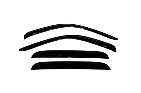 AVS 00-04 Dodge Dakota Crew Cab Ventvisor Outside Mount Window Deflectors 4pc - Smoke - Burkken Auto Parts