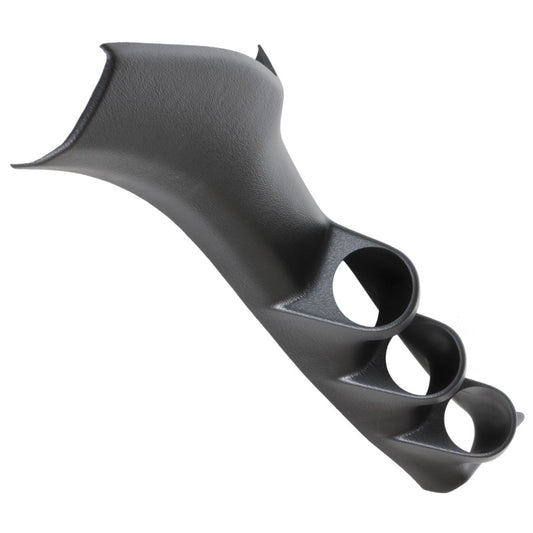 Autometer 95-98 Nissan 240SX Black Triple 52mm Pillar Pod - Burkken Auto Parts