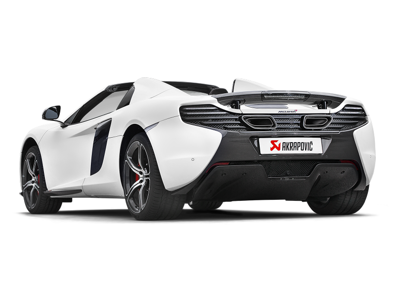Akrapovic 14-17 McLaren 650S/650S Spyder Slip-On Line (Titanium) w/ Carbon Tips - Burkken Auto Parts
