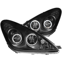 ANZO 2002-2003 Lexus Es300 Projector Headlights w/ Halo Black - Burkken Auto Parts