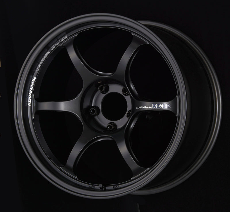 Advan RG-D2 18x9.5 +40 5-100 Semi Gloss Black Wheel - Burkken Auto Parts
