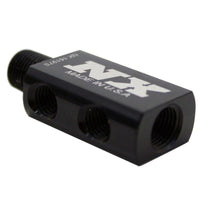 Nitrous Express Compact Distribution Block w/Gauge Port - Burkken Auto Parts