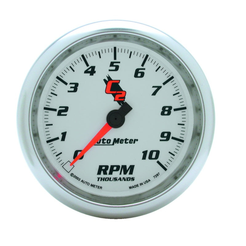 Autometer C2 3 3/8 inch 10000RPM In-Dash Tachometer - Burkken Auto Parts
