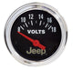 Autometer Jeep 52mm 8-18 Volts Short Sweep Electronic Voltmeter Gauge - Burkken Auto Parts