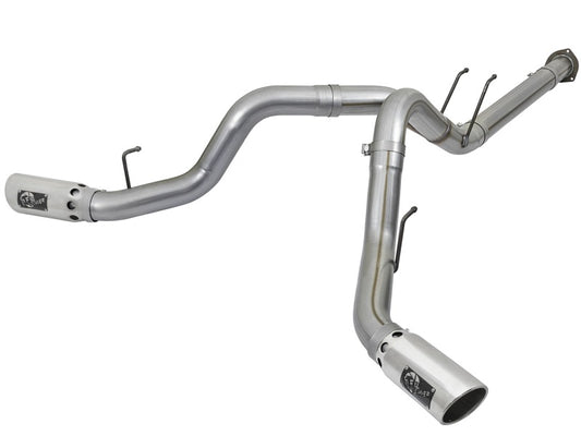 aFe POWER 4in DPF-Back SS Exhaust System 2017 Ford Diesel Trucks V8-6.7L (td) - Burkken Auto Parts