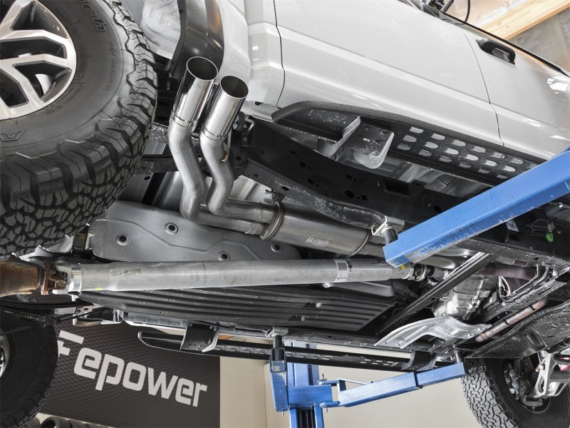 aFe POWER Rebel Series 3in 409 SS Cat Back Exhaust w/ Polished Tips 17 Ford F-150 Raptor V6-3.5L - Burkken Auto Parts