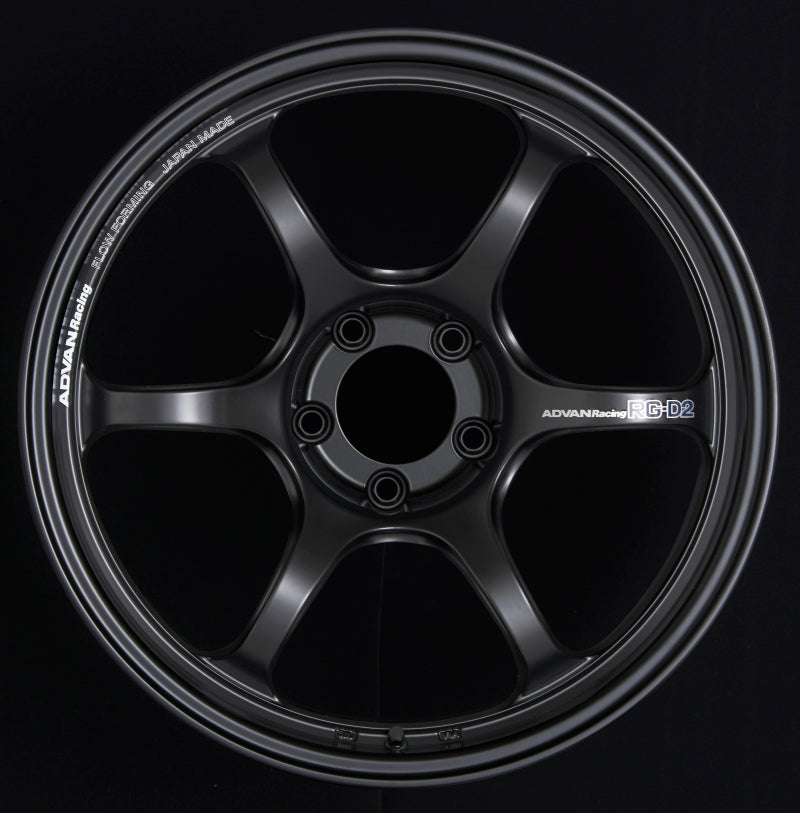 Advan RG-D2 15x8.0 +35 4-100 Semi Gloss Black Wheel - Burkken Auto Parts