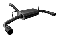 Corsa 2018-2025 Jeep Wrangler JL 2.5in Dual Rear Exit Black Tips Sport Axle-Back Exhaust - Burkken Auto Parts