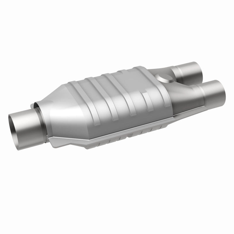 MagnaFlow Conv Univ 2inch Inlet/2.5inch Outlet Dual/Single Oval Shape - Burkken Auto Parts