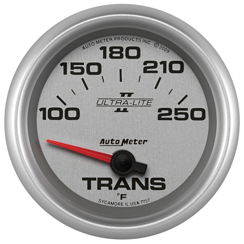 AutoMeter Gauge Transmission Temp 2-5/8in. 100-250 Deg. F Electric Ultra-Lite II - Burkken Auto Parts
