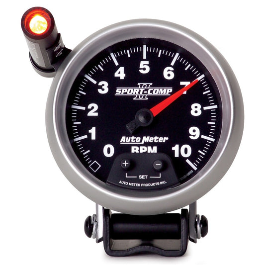 Autometer Sport-Comp II Quick Lite 3 3/4in 10K RPM Pedestal Tachometer - Burkken Auto Parts