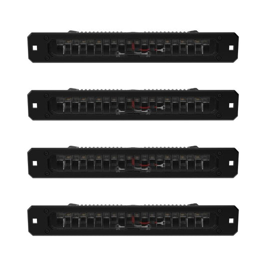 KC HiLiTES Platform One Profile 10in. SideCast Flush Mount Lights (Does Not Include Rack)