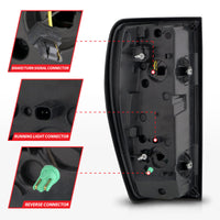 ANZO 19-23 GMC Sierra 1500/2500HD/3500HD Black Replacement Full LED Bar Tail Light - Burkken Auto Parts