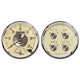 AutoMeter Gauge Kit 2 Pc. Quad & Tach/Speedo 5in. Prestige Antq. Ivory - Burkken Auto Parts