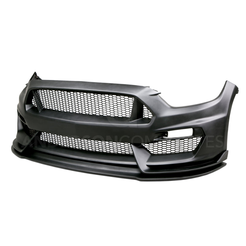 Anderson Composites 15-16 Ford Mustang GT350 Style Fiberglass Front Bumper w/ Front Lip - Burkken Auto Parts