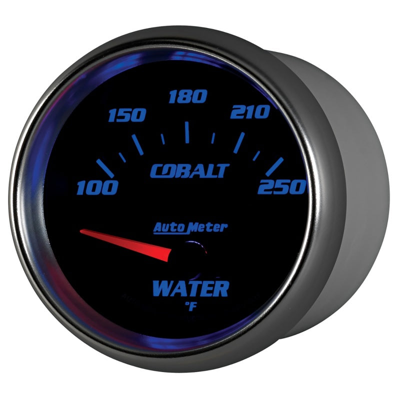 Autometer Cobalt 66mm 100-250 Degree F Electric Water Temperature Gauge - Burkken Auto Parts
