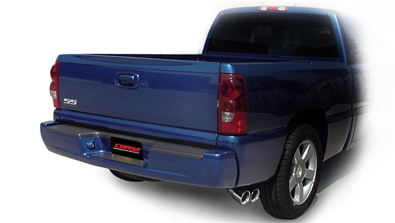 Corsa 2003-2007 Chevrolet Silverado Short Bed SS 6.0L V8 Polished Sport Cat-Back Exhaust - Burkken Auto Parts