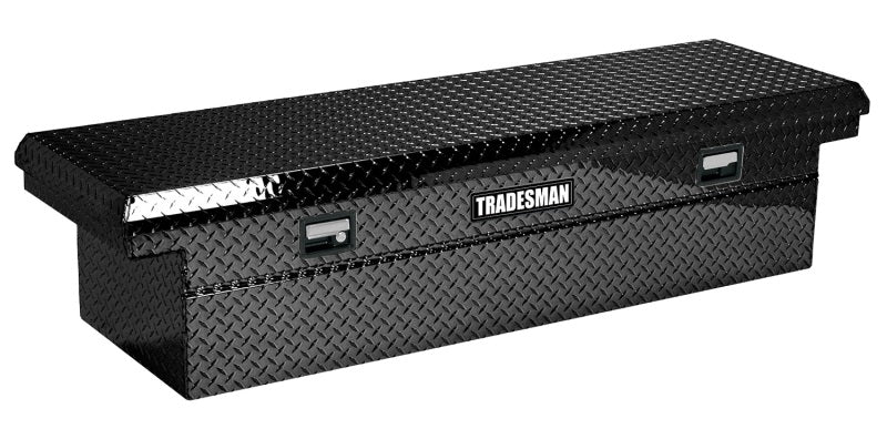 Tradesman Aluminum Economy Cross Bed Low-Profile Truck Tool Box (60in.) - Black - Burkken Auto Parts
