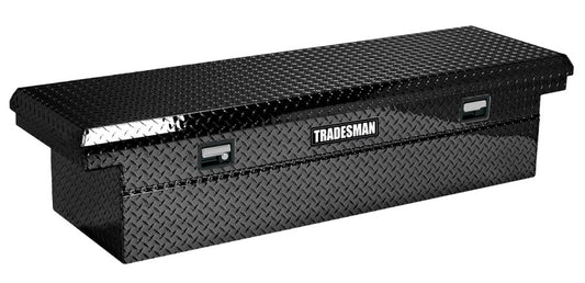 Tradesman Aluminum Economy Cross Bed Low-Profile Truck Tool Box (60in.) - Black - Burkken Auto Parts