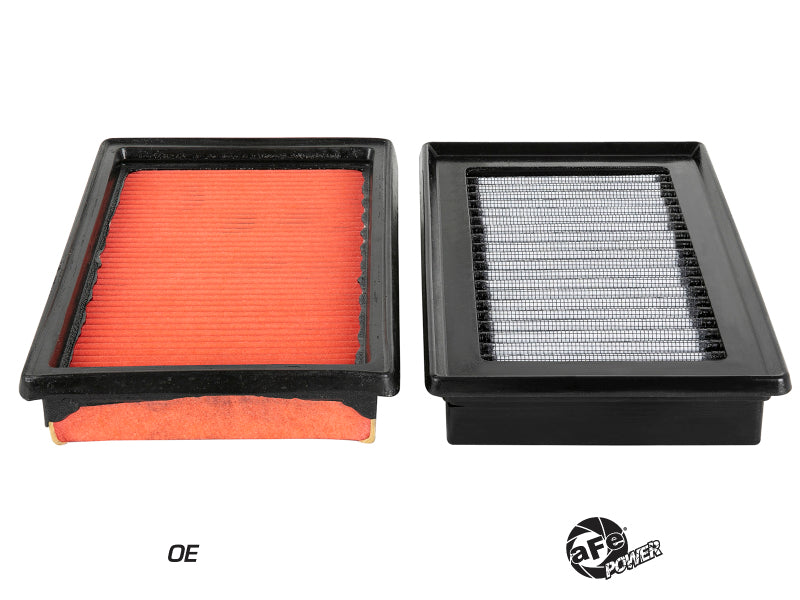 aFe Magnum FLOW Pro DRY S OE Replacement Filter (Pair) 14-19 Infiniti Q50 V6 3.5L/3.7L - Burkken Auto Parts