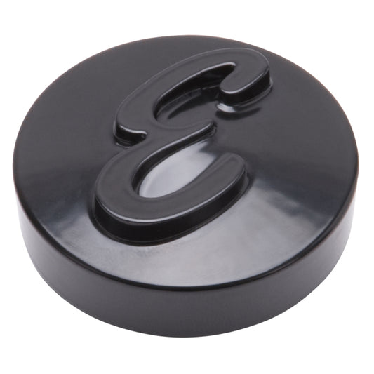 Edelbrock E Logo Black Anodized Nut for Pro-Flo Universal 14in Round Air Cleaners