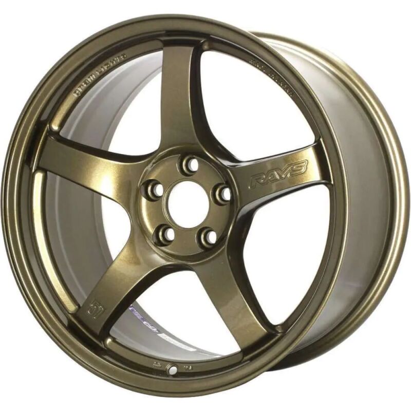 Gram Lights 57CR 18x8.5 +37 5x108 Almite Gold Wheel - Burkken Auto Parts