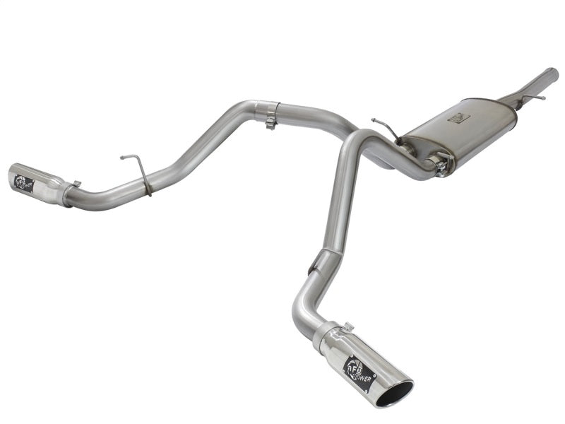 aFe MACH Force-Xp 3in CB SS Dual Exhaust w/Polished Tips 09-16 GM Silverado/Sierra 4.3L/4.8L/5.3L - Burkken Auto Parts