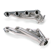 BBK 79-93 Mustang 351 Swap Shorty Unequal Length Exhaust Headers - 1-5/8 Silver Ceramic - Burkken Auto Parts