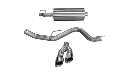 Corsa 15-20 Ford F-150 3.5L Eco (Super Crew Cab) Polished Sport Single Side Dual 4in Tips CB Exh - Burkken Auto Parts