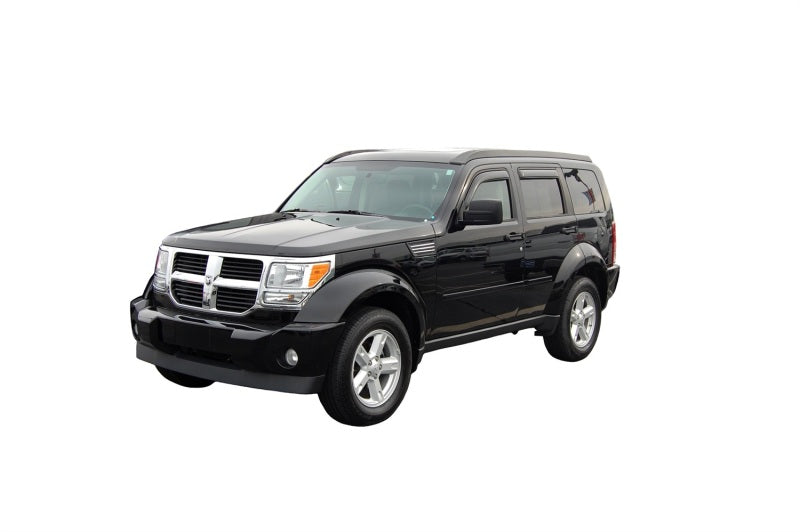 AVS 07-11 Dodge Nitro Ventvisor In-Channel Front & Rear Window Deflectors 4pc - Smoke - Burkken Auto Parts