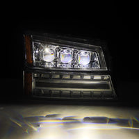 AlphaRex 03-06 Chevy Silverado 1500/2500HD/3500HD/Avalanche Chrome NOVA LED Proj Headlights - Burkken Auto Parts