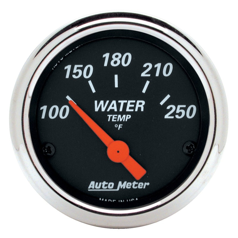 Autometer Designer Black 2 1/16in 250 Deg F Electronic Water Temp Gauge - Burkken Auto Parts