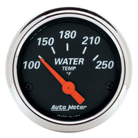 Autometer Designer Black 2 1/16in 250 Deg F Electronic Water Temp Gauge - Burkken Auto Parts
