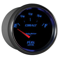 Autometer Cobalt 66.7mm 240-33 ohms Short Sweep Electronic Fuel Level Gauge - Burkken Auto Parts
