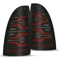 AlphaRex 05-15 Toyota Tacoma LUXX LED Taillights Blk/Red w/Activ Light/Seq Signal - Burkken Auto Parts