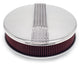 Edelbrock Air Cleaner Classic Series Round Aluminum Top Cloth Element 14In Dia X 3 9In Polished - Burkken Auto Parts