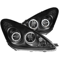 ANZO 2002-2003 Lexus Es300 Projector Headlights w/ Halo Black - Burkken Auto Parts