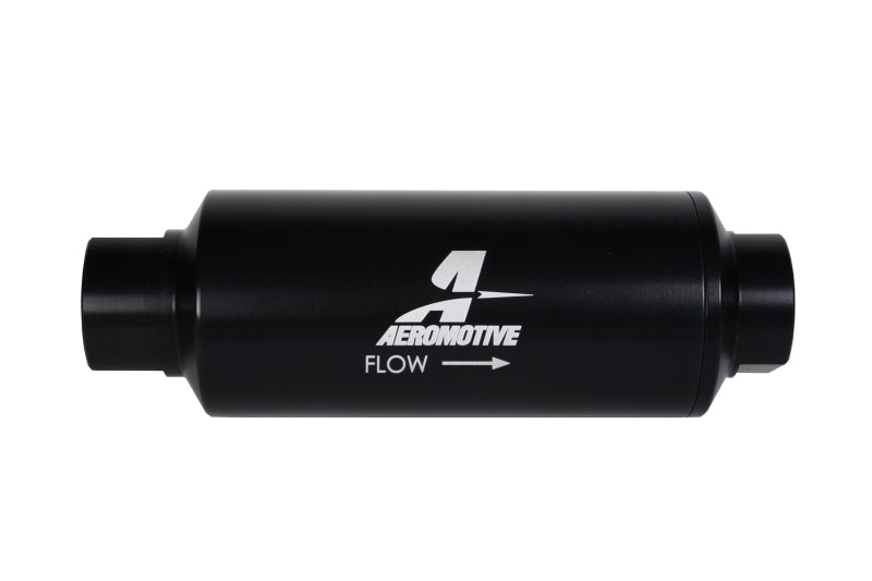 Aeromotive In-Line Marine Filter - AN-12 - 40 Micron SS Element - Black Hardcoat Finish - Burkken Auto Parts