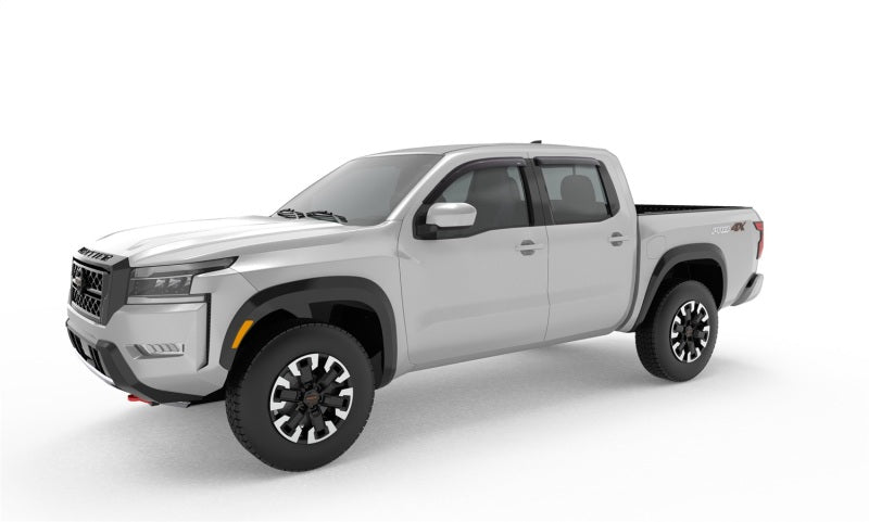 AVS 2022 Nissan Frontier (Crewcab Pickup) Ventvisor Outside Mount Window Deflectors 4pc - Smoke - Burkken Auto Parts