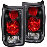 ANZO 1986-1993 Mazda B2000 Taillights Black - Burkken Auto Parts