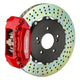 Brembo 02-07 RSX Front GT BBK 4 Piston Cast 2pc 328x28 2pc Rotor Drilled-Red - Burkken Auto Parts