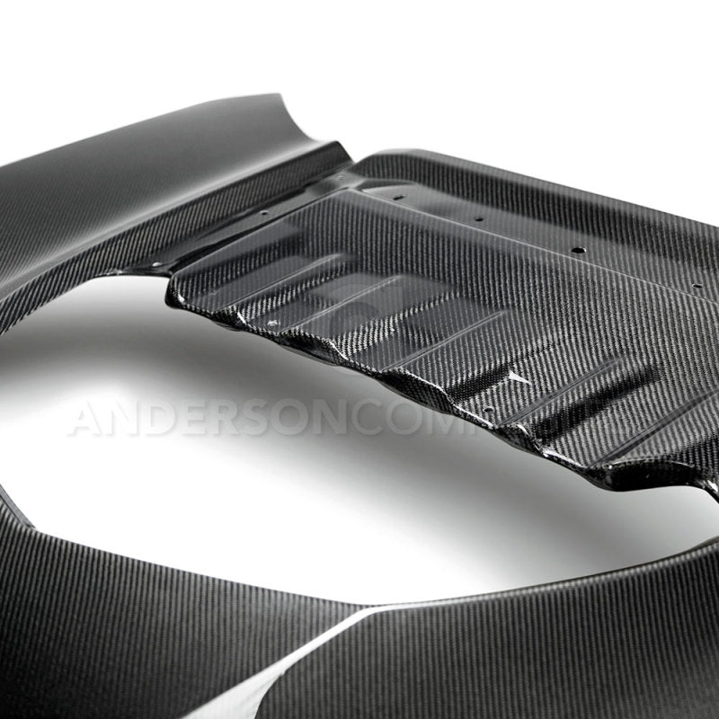 Anderson Composites 2017-2018 Chevrolet Camaro ZL1 1LE Type-OE Style Double Sided Carbon Fiber Hood - Burkken Auto Parts