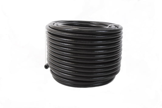 Aeromotive PTFE SS Braided Fuel Hose - Black Jacketed - AN-06 x 20ft - Burkken Auto Parts